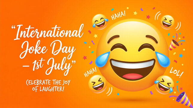 Vibrant laughing emoji illustration celebrating cheerful humor happiness and playful comedy for digital entertainment design