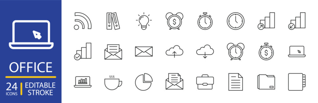 Office icon set