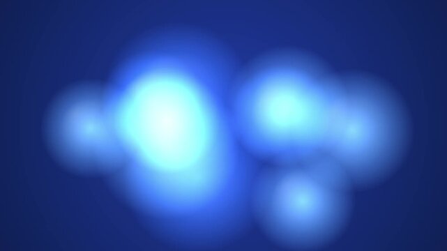 アークティック氷青メタボール10個・冷涼ふんわり4K抽象背景