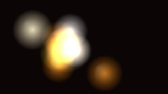 銅色メタボール9個標準融合ラバランプ抽象背景4K