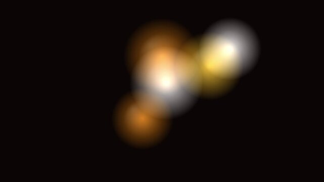 銅色メタボール5個少なめ標準融合ラバランプ抽象背景4K