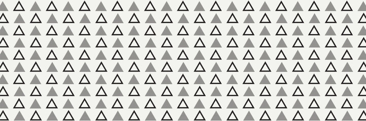 Fototapeta premium Geometric line monochrome abstract hipster seamless pattern with triangle. Wrapping paper. Scrapbook paper. Tiling. Vector illustration. Background. Graphic texture for design, wallpaper.