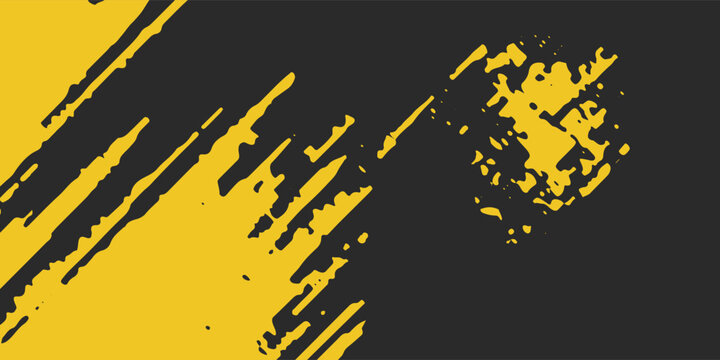 Abstract Yellow Grunge Background With Minimal Black Scratch Tecture