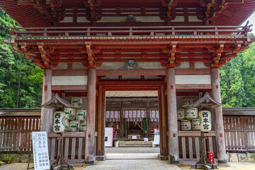 Fototapeta premium 滋賀 日吉大社 西本宮楼門