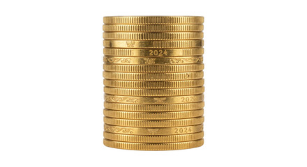 Stacks Of Gold Coins Money © BTG