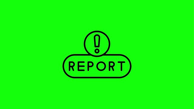 Report button with an exclamation mark and cursor, signifying urgent alerts or important notifications.