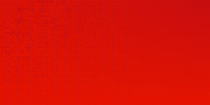 Modern red and crimson pop art background with halftone dots in comic style, vector illustration eps10