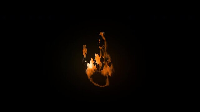 Realistic Ground Fire in 4K resolution to put stuff on fire using VFX. High Quality flame footage with a transparent alpha background