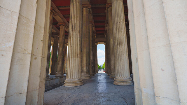  K&ouml;nigsplatz M&uuml;nchen, Deutschland. Propylaea.