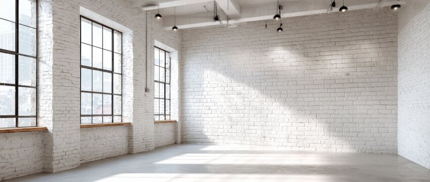 Bright Industrial Loft Studio with Large Windows and Natural Light.