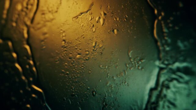 IMAX Macro of High Viscosity Oil Splash with Hyper-Detailed Glistening Texture 4K