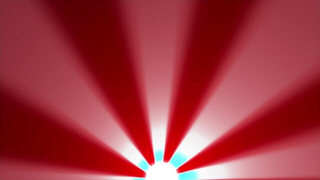 Red and White Sunburst Radiating Blue Light - Dynamic Abstract Background Loop