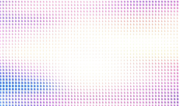 halftone gradient pattern with colorful dots on white background