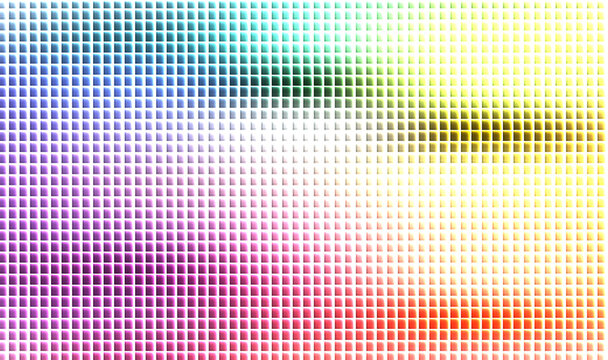 mosaic pattern with small colored squares gradient background