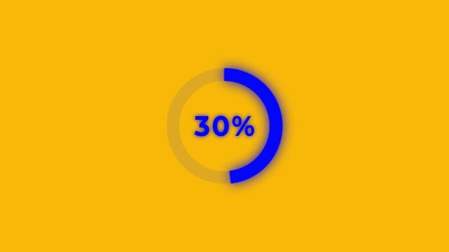 Abstract pie chart with 60 percent progress bar animation on pink background . Pie chart business and finance visual data representation for sales and statistics .4k animated video .