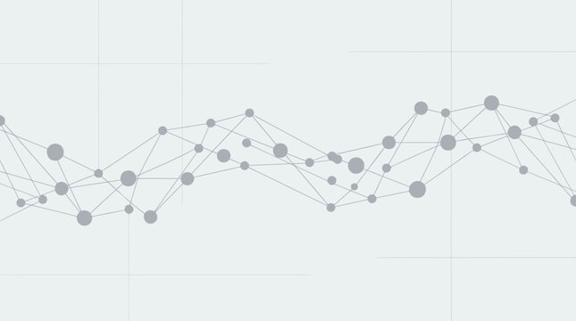 Network connections and data visualization concept.