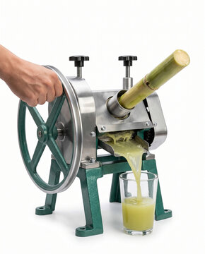Manual sugarcane juice extractor machine