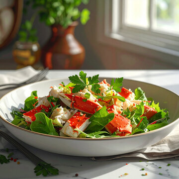 Healthy King Crab Meat Salad
