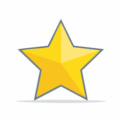 Obraz premium Golden Star Icon
