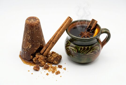Traditional Mexican Cafe de Olla with piloncillo sugar and cinnamon