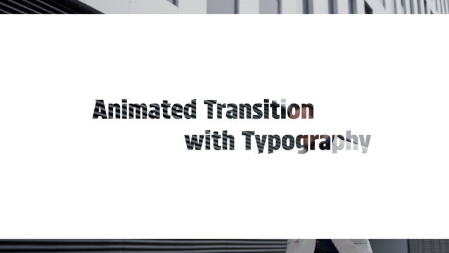 Animated Transition With Typography | Sleek Motion Graphics Overlay for Seamless Scene Cuts Featuring Elegant Title Intros and Minimalist Podcast Header Styles Enhance Professional Video Production