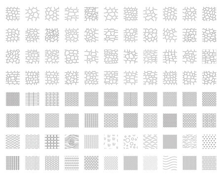 Architectural CAD Hatch Patterns Set seamless construction Material Symbols Floor Plan Texture Collection