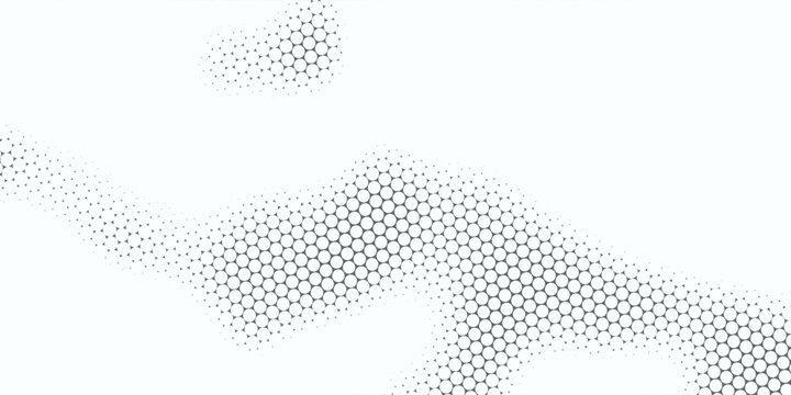 Black polka dots seamless pattern on white background. Halftone minimalist abstract wall in diagonal lines.