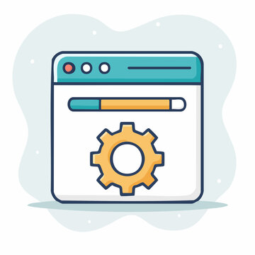 Web Browser Settings and Loading Icon