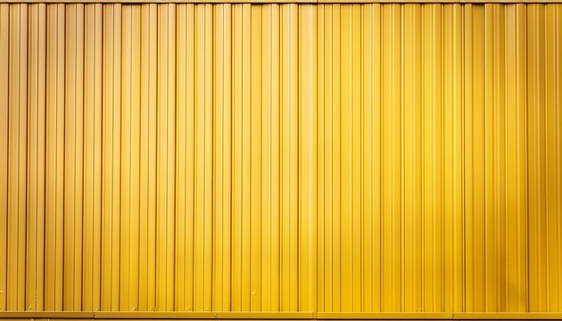 flat yellow metal sheet roofing texture background with copy space