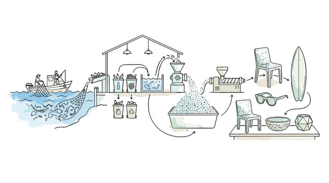 Illustration of a scientific laboratory with various equipment and glassware