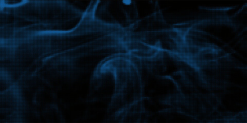 Abstract vector color smoke background. Linear halftone effect. Glowing neon colored mist. Futuristic retro creative background. © Zayyan