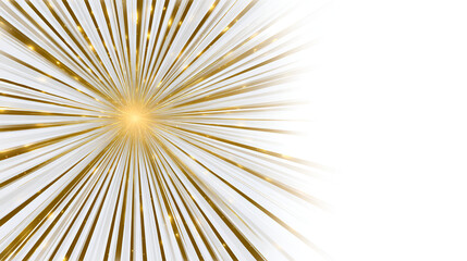 Obraz premium Golden Starburst image with a white background background, sun, sunbeams, transitions, lens flares, light leaks, and flare. Isolated gold white background light effect. Stock Illustration