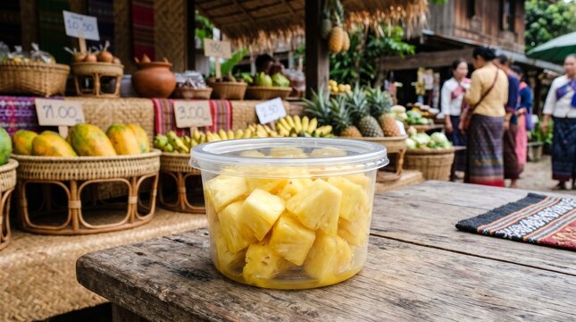 Ready to Eat Pineapple Fruit Packaging