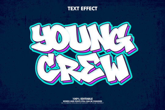 Free style street art graffiti text ffect
