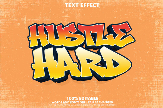 Free style street art graffiti text ffect