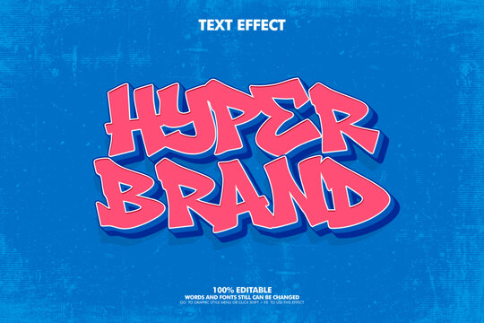 Free style street art graffiti text ffect