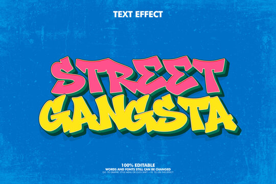 Free style street art graffiti text ffect