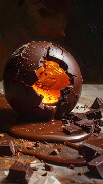 Chocolate sphere