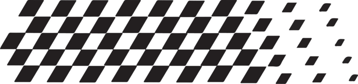 &ldquo;Checkered Racing Flag Background Vector, Black and White Diagonal Motorsport Pattern for Banner, Textile and Speed Design&rdquo;