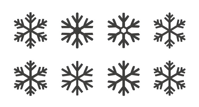 snowflake, silhouette, black, wintertime, frosty, decorative, isolated, minimal, elegant, crystal, coldweather, seasonaldesign, vectorart, graphicshape, monochrome, ornament, simple