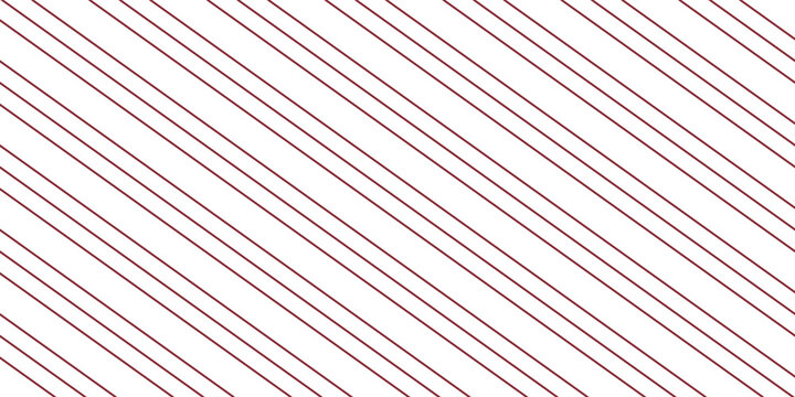 Red and pink Christmas seamless pattern. Candy cane diagonal stripes background. Repeating decoration wallpaper. Winter holidays lines backdrop. Xmas peppermint present wrapping print design.