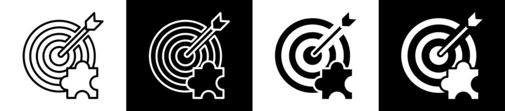 Solution White Black Icon Vector Illustration  