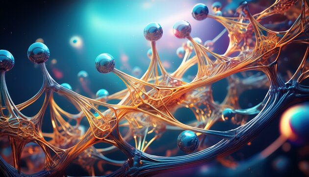 intricate molecular structures representing genetic engineering tools showcasing the intersection of art and science in modern bioengineering aesthetic composition