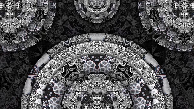 Black & White Batik Mandala
