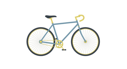 Fototapeta premium Bicycle with Yellow Handlebars and Wheels.
