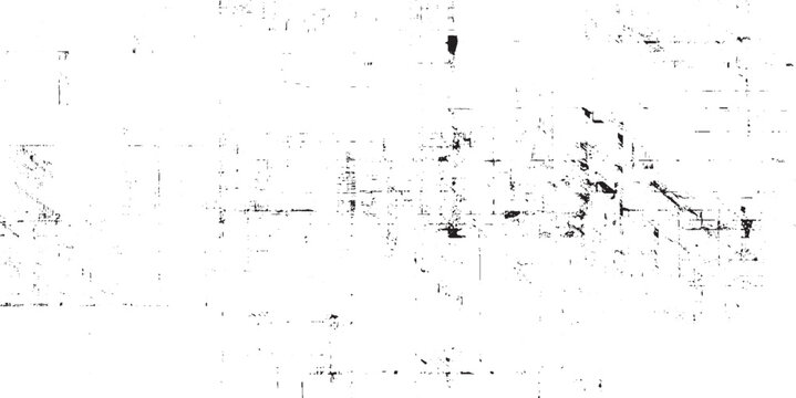 Abstract scratched cracked dust and scuffs texture grunge  black and white scratch dust crack wall white dust texture of Subtle grain texture overlay.  Vector grunge texture abstract background.