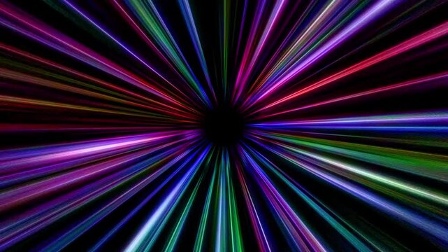 虹色の集中線