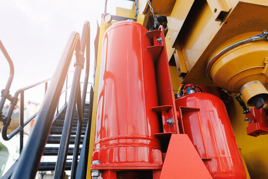 Fire extinguishing system in industrial Heavy machinery mining truck