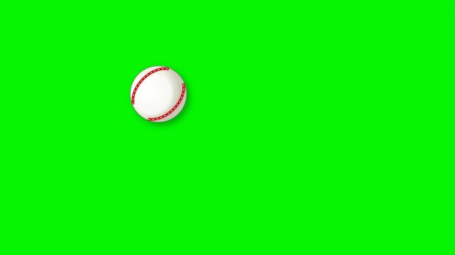 Animated Fast Diagonal Baseball Motion Right to Left on Green Screen