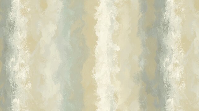 Hand-Painted Watercolor Striped Repeat of Columns in Warm-Cool Harmony with Soft Edge Bleed and Subtle Granulation